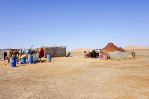 Nomadic family encounter during the Morocco Desert Circuit Nomadic family encounter during the Morocco Desert Circuit